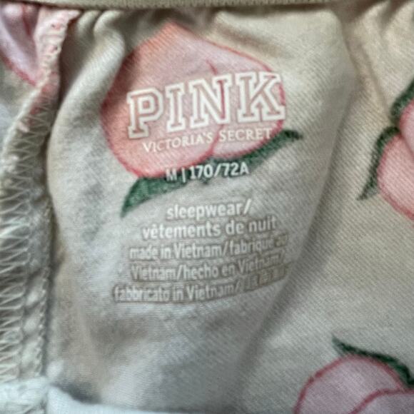 Victoria’s Secret PINK Peach Print Sleep Shorts – Size M Comfy Boxy Loungewear - Picture 3 of 7